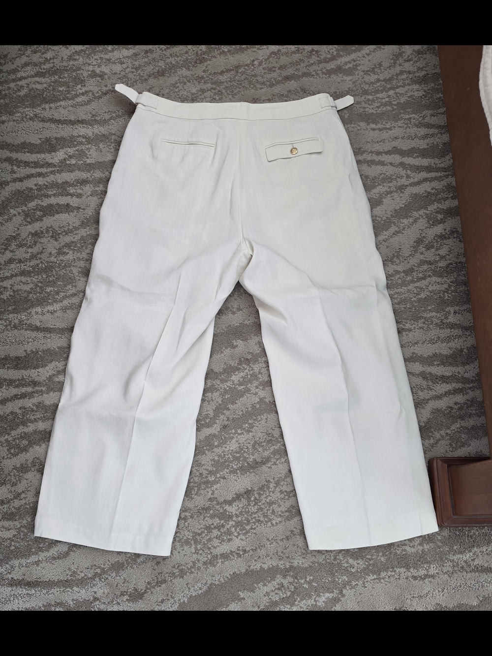 Womens J Crew Trouser Wide Leg Pant - Linen Blend